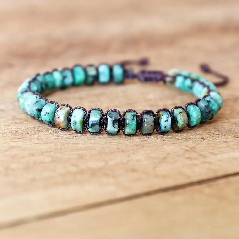 1729784247_680_3-6mm-African-Jasper-Beads-Braided-Bracelet-DIY-Handmade-Woven-Natural-Stone-Boho-Yoga-Charm-Bracele 3*6mm African Jasper Beads Braided Bracelet DIY Handmade Woven Natural Stone Boho Yoga Charm Bracelet Women Men Fashion Jewelry