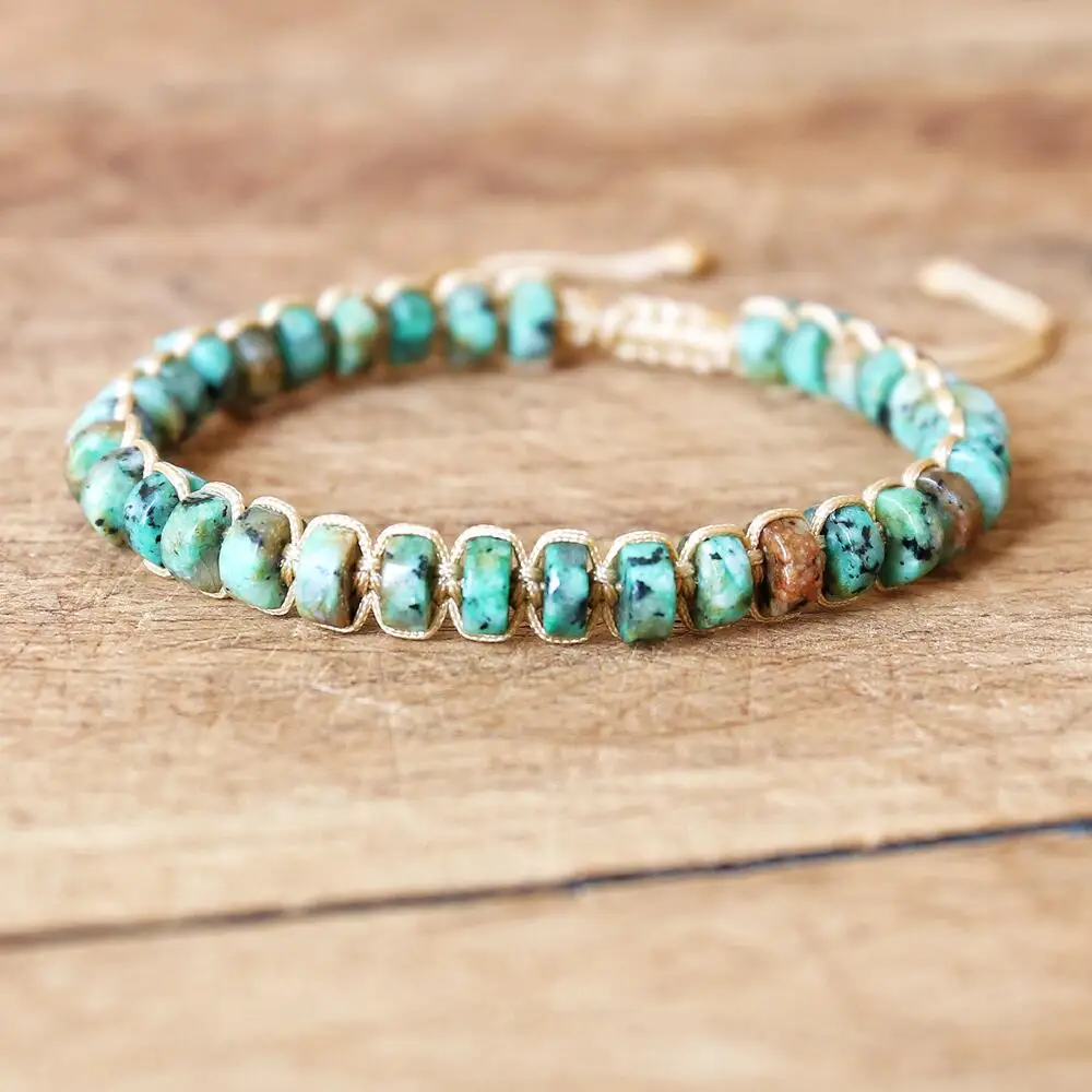 1729784248_463_3-6mm-African-Jasper-Beads-Braided-Bracelet-DIY-Handmade-Woven-Natural-Stone-Boho-Yoga-Charm-Bracele 3*6mm African Jasper Beads Braided Bracelet DIY Handmade Woven Natural Stone Boho Yoga Charm Bracelet Women Men Fashion Jewelry