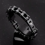 MKENDN Locomotive Men Punk Rock Bicycle Chain Bracelet Stainless Steel Mountain Bike Chain Accessory Male Gifts